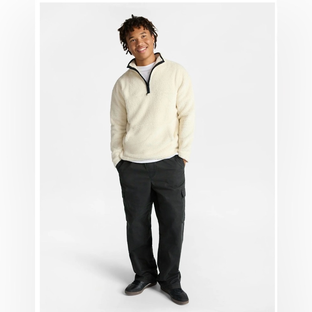 No Boundaries High Pile Quarter Zip Fleece Pullover
